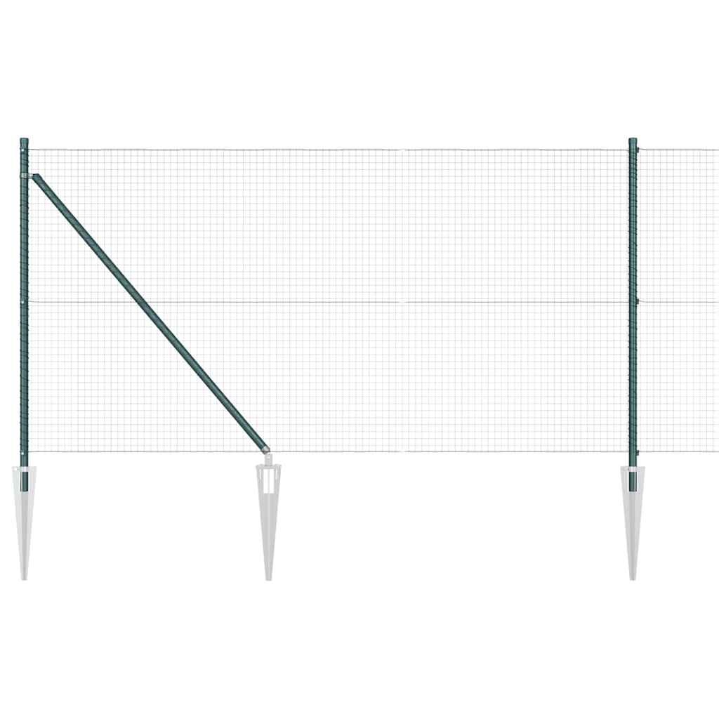Zavareno žičano ograđivanje s bodljama 25 x 1 m Zelena Mreža