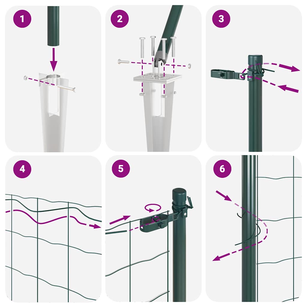 Zavareno žičano ograđivanje s bodljama 50 x 0,4 m Zelena Mreža
