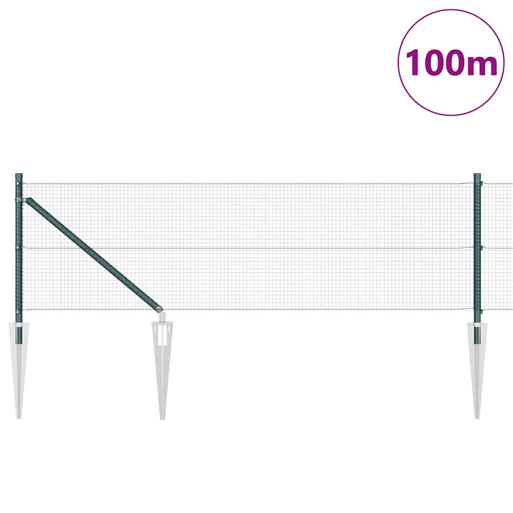 Zavareno žičano ograđivanje s bodljama 100 x 0,6 m Zelena Mreža