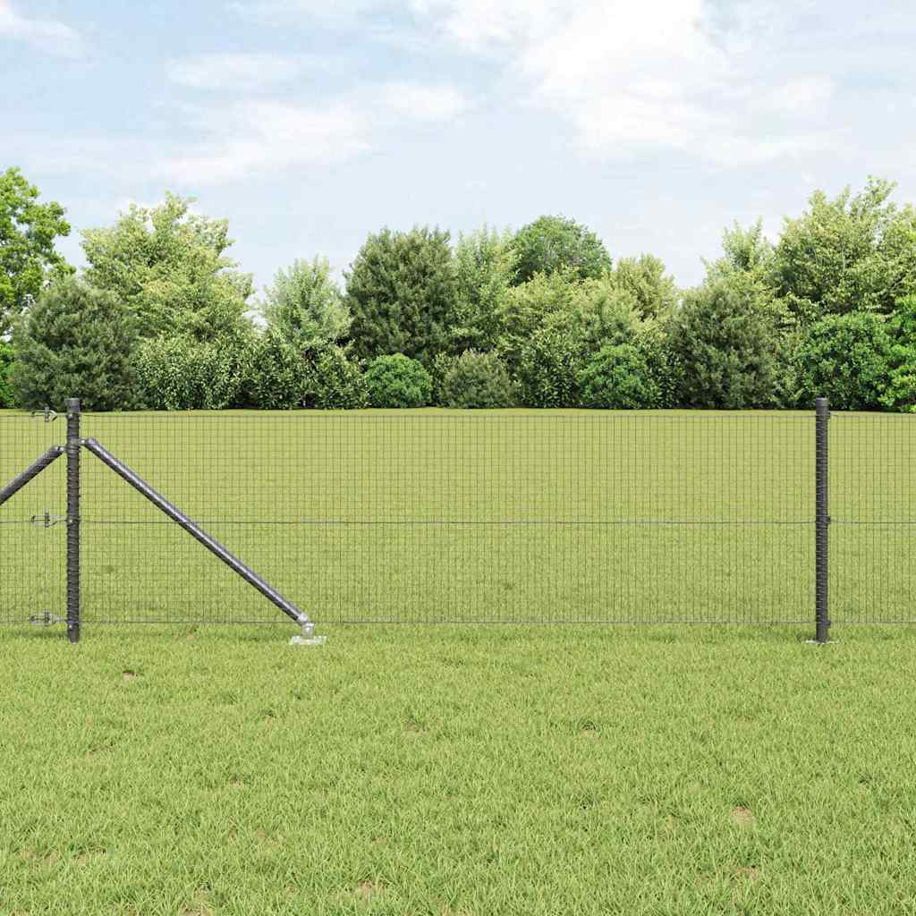 Zavareno žičano ograđivanje s bodljama 25 x 0,8 m Siva Mreža