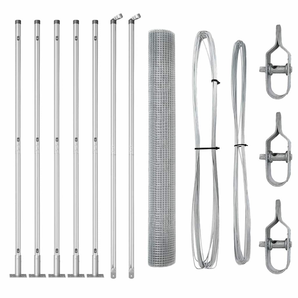 Zavareno žičano ogradno mreža s betonskom podlogom 10 x 0,8 m