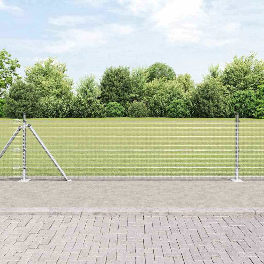 Zavareno žičano ogradno mreža s betonskom podlogom 25 x 0,4 m