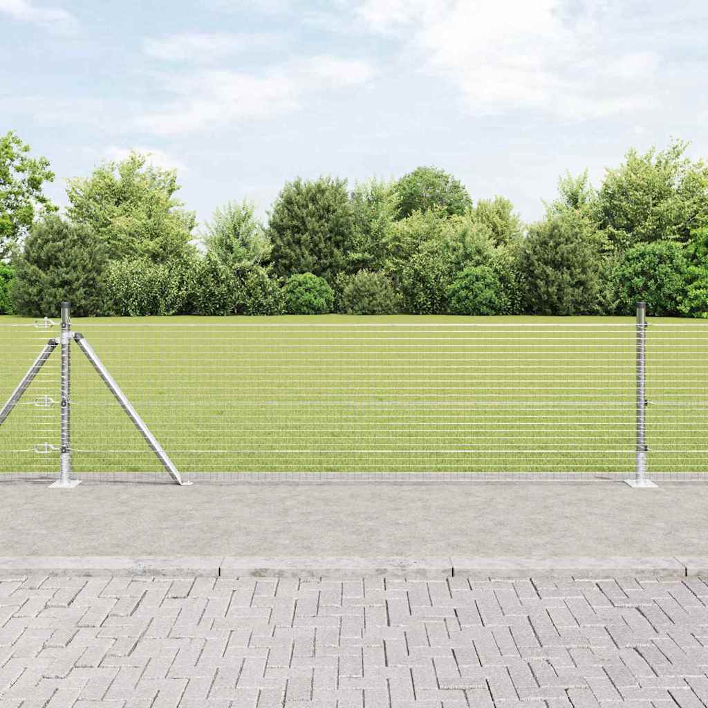 Zavareno žičano ogradno mreža s betonskom podlogom 25 x 0,4 m