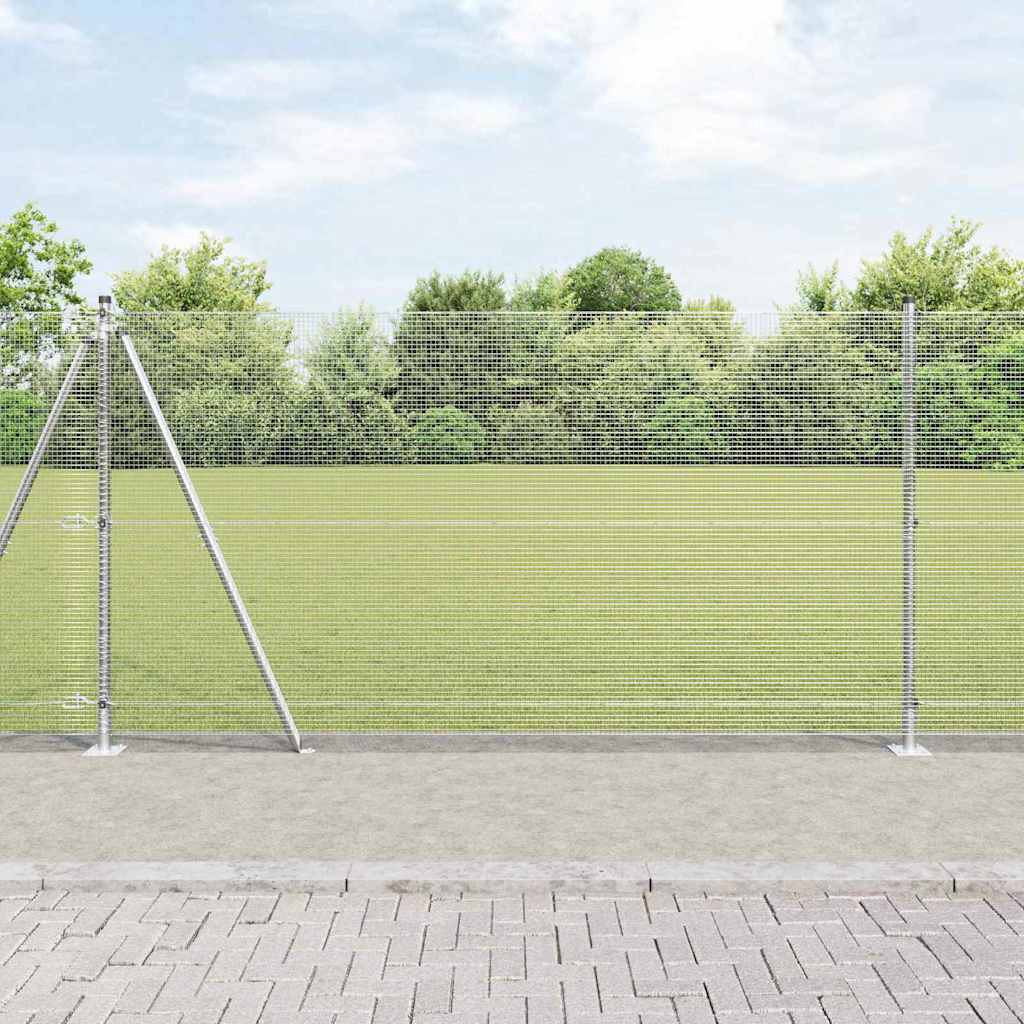 Zavareno žičano ogradno mreža s betonskom podlogom 25 x 1,2 m
