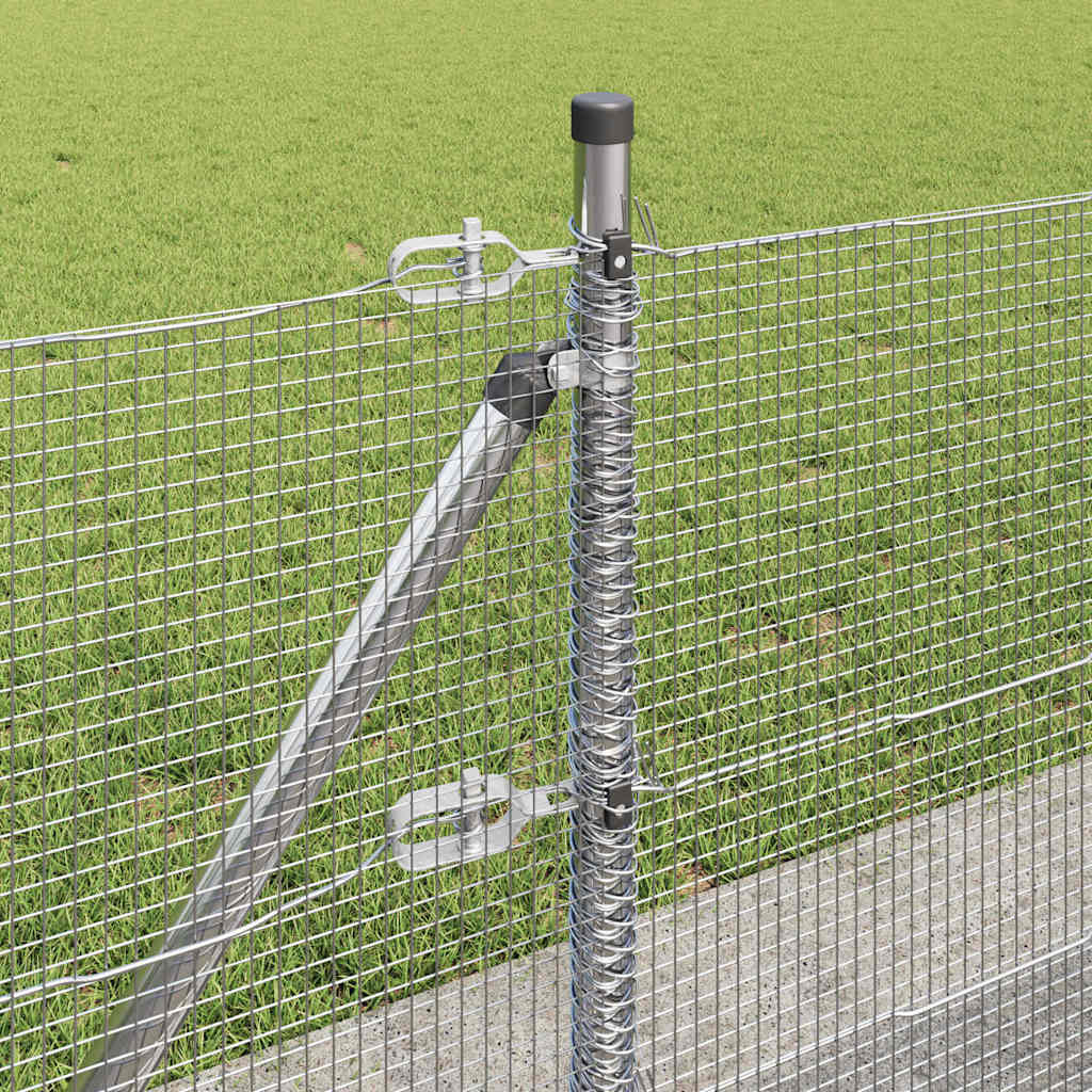 Zavareno žičano ogradno mreža s betonskom podlogom 100 x 0,4 m