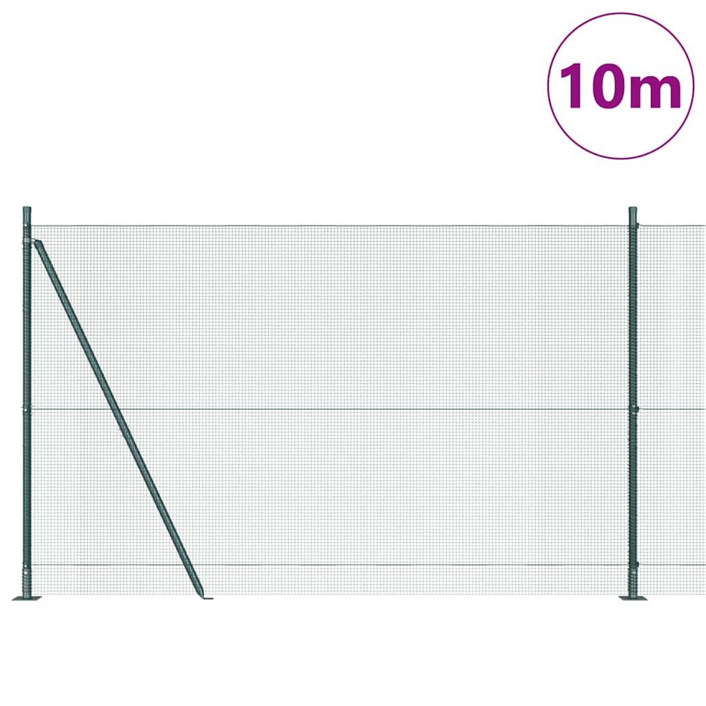 Zavareno žičano ogradno mreža s betonskom podlogom 10 x 1,4 m