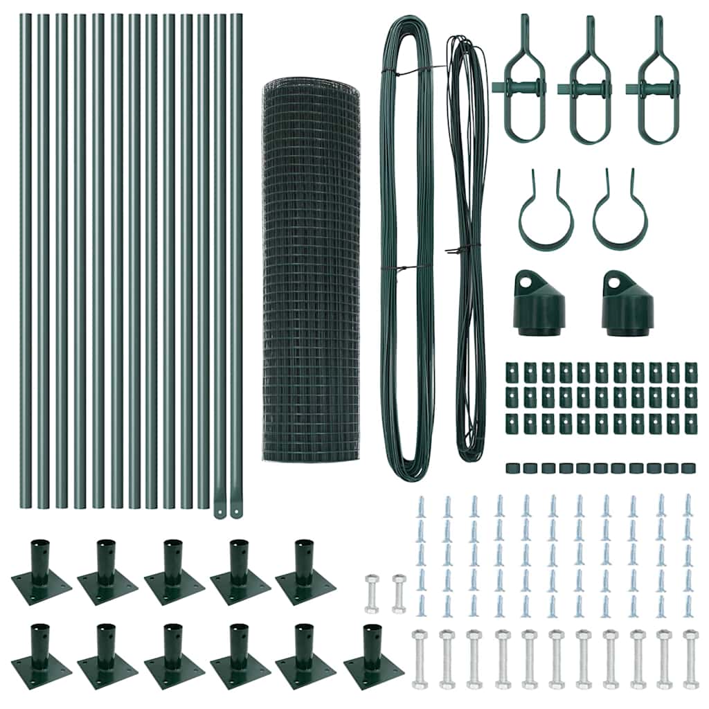 Zavareno žičano ogradno mreža s betonskom podlogom 25 x 0,4 m