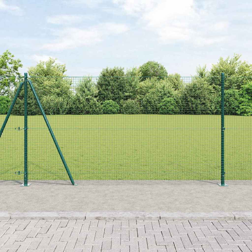 Zavareno žičano ogradno mreža s betonskom podlogom 25 x 1,2 m
