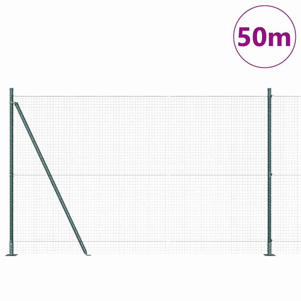 Zavareno žičano ogradno mreža s betonskom podlogom 50 x 1,4 m