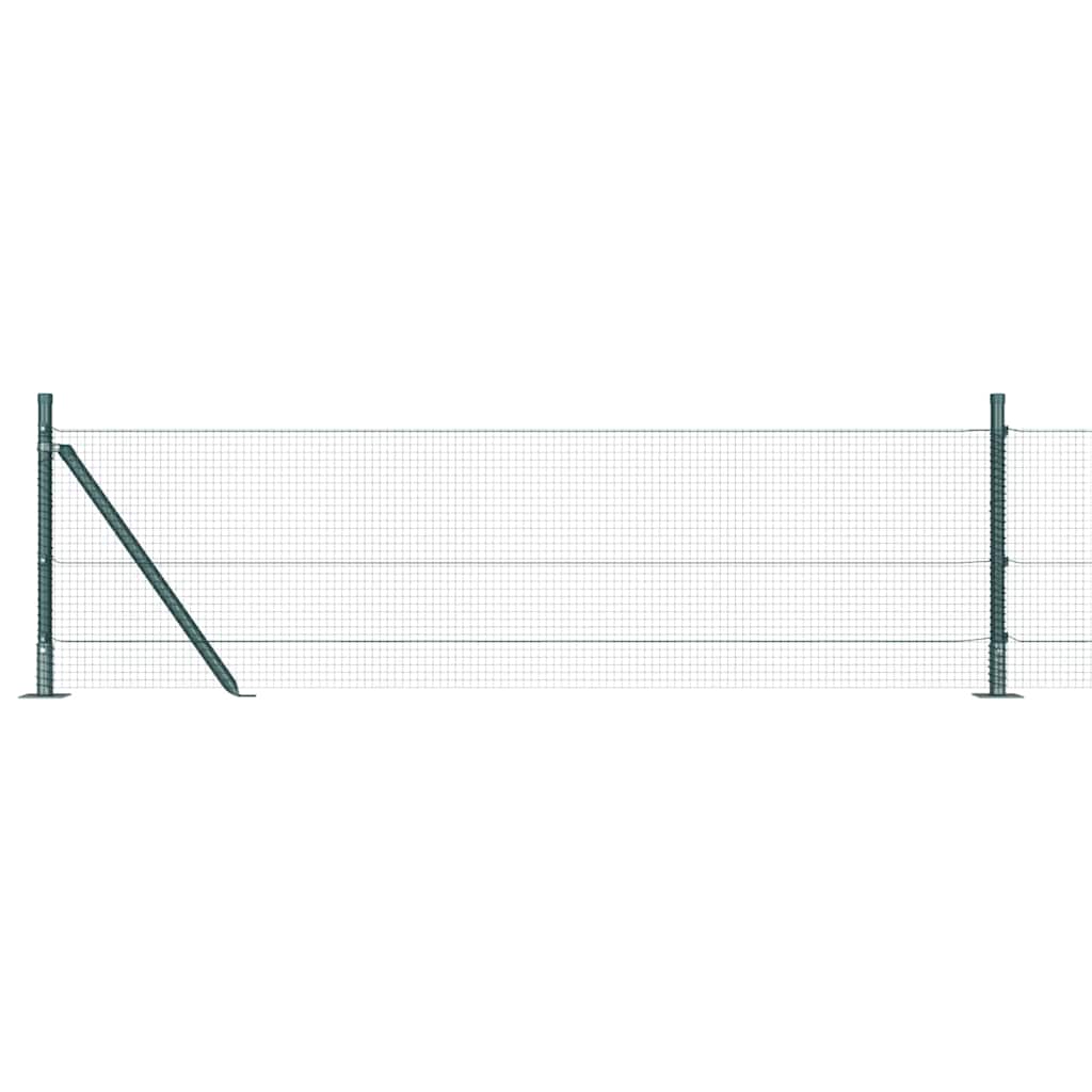 Zavareno žičano ogradno mreža s betonskom podlogom 100 x 0,5 m