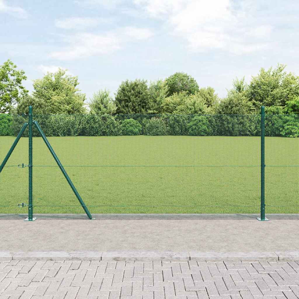 Zavareno žičano ogradno mreža s betonskom podlogom 100 x 0,8 m