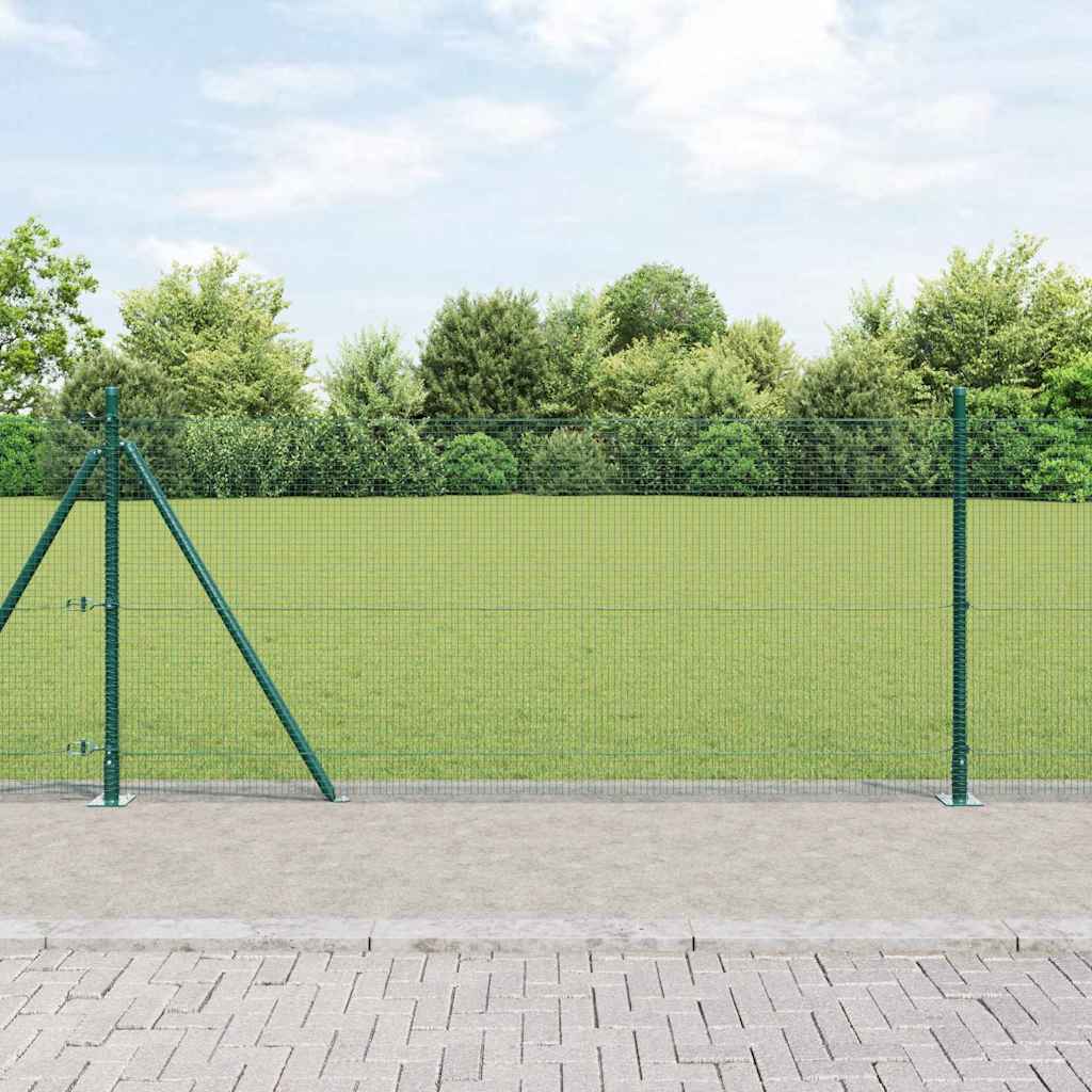 Zavareno žičano ogradno mreža s betonskom podlogom 100 x 1 m