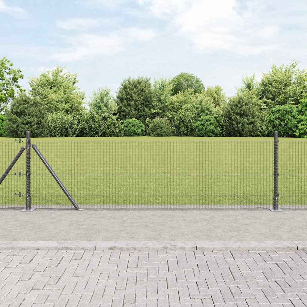 Zavareno žičano ogradno mreža s betonskom podlogom 25 x 0,5 m