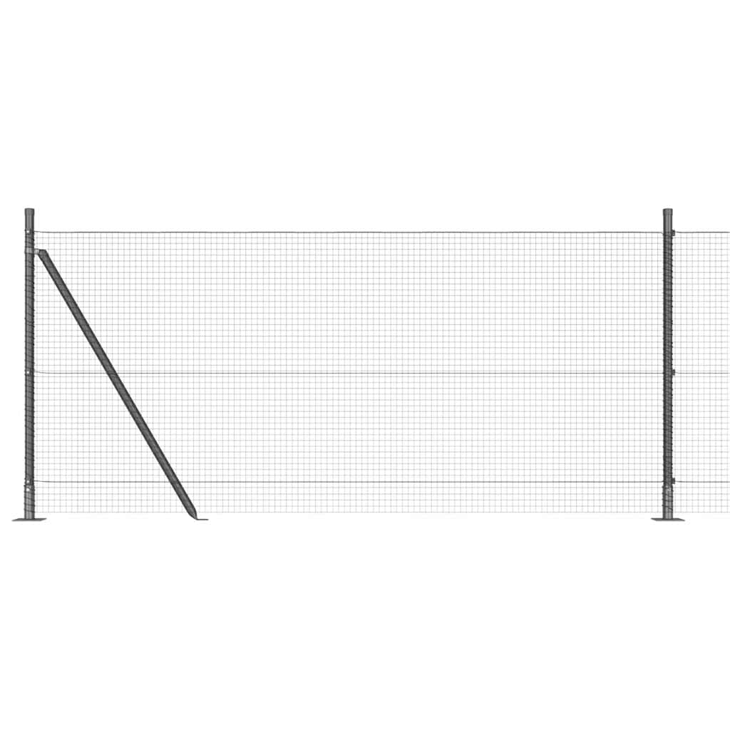 Zavareno žičano ogradno mreža s betonskom podlogom 50 x 1 m