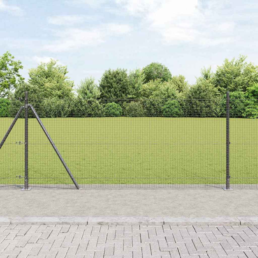 Zavareno žičano ogradno mreža s betonskom podlogom 50 x 1 m