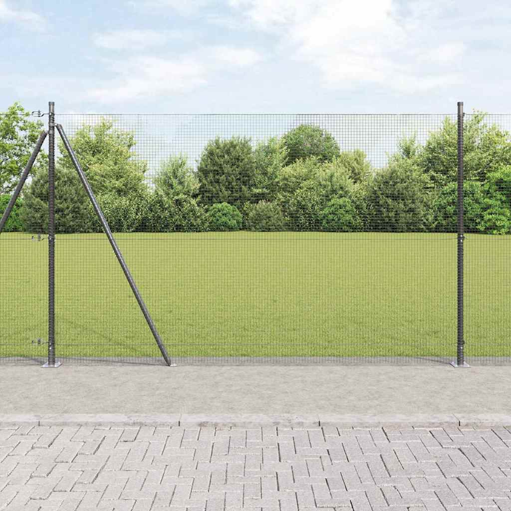 Zavareno žičano ogradno mreža s betonskom podlogom 50 x 1,4 m