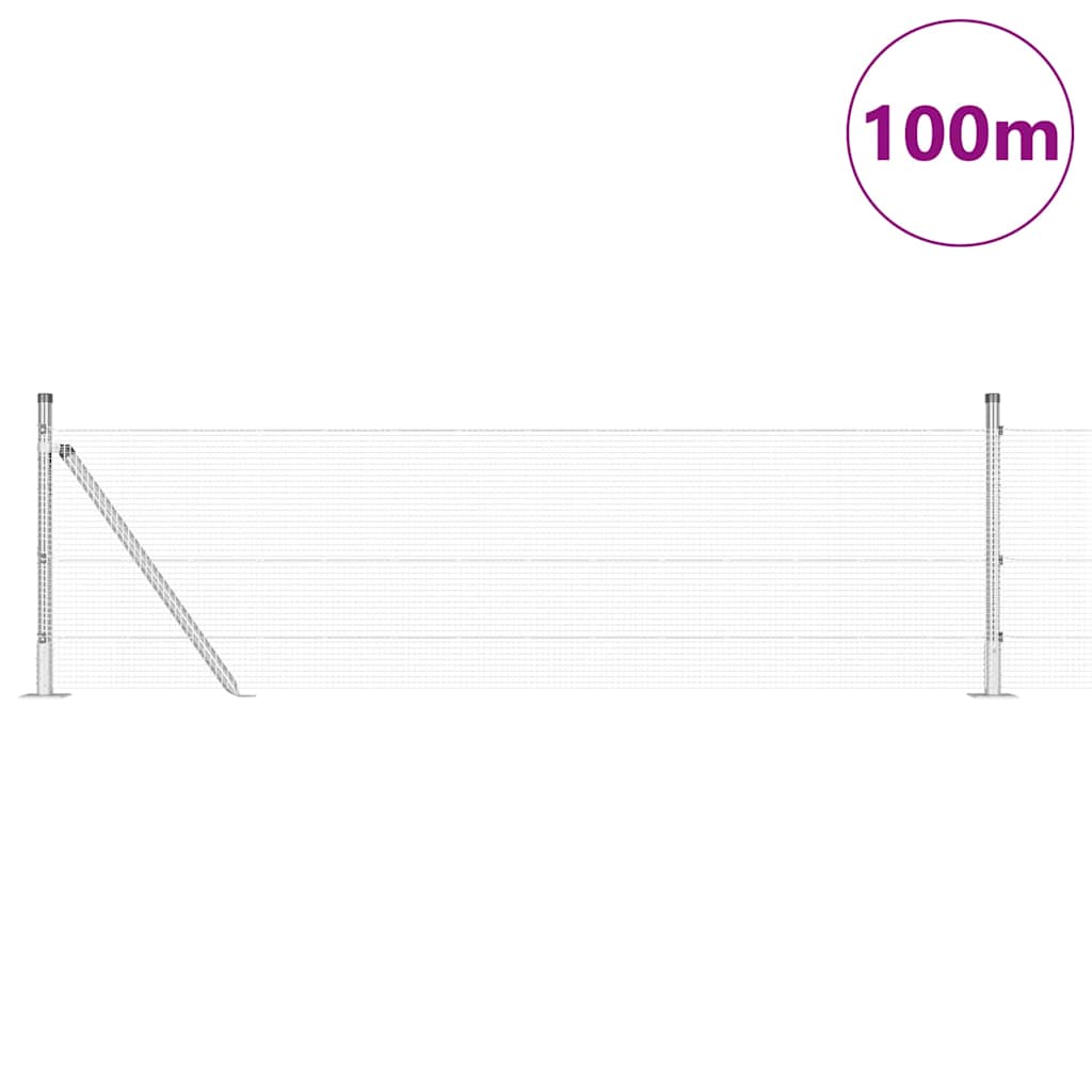 Zavareno žičano ogradno mreža s betonskom podlogom 100 x 0,4 m