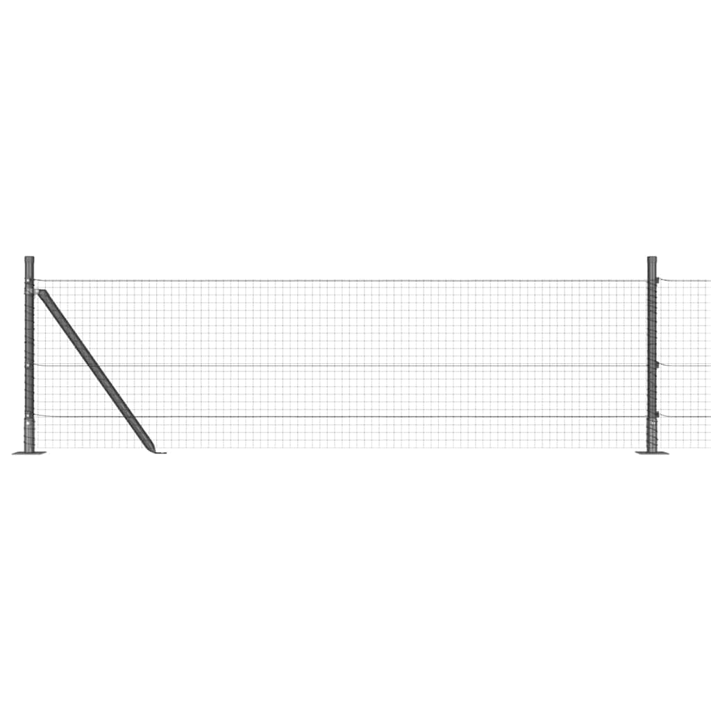 Zavareno žičano ogradno mreža s betonskom podlogom 100 x 0,6 m