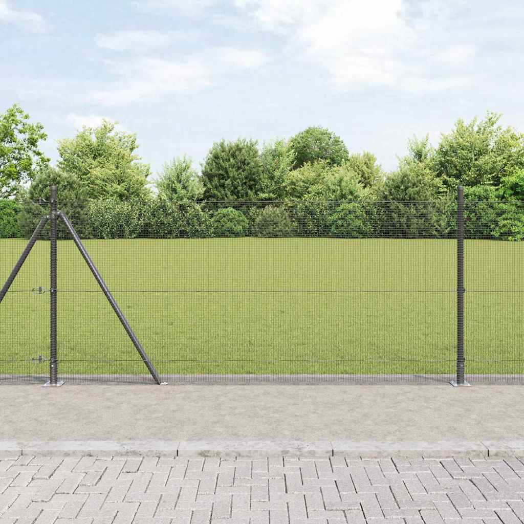 Zavareno žičano ogradno mreža s betonskom podlogom 100 x 1 m