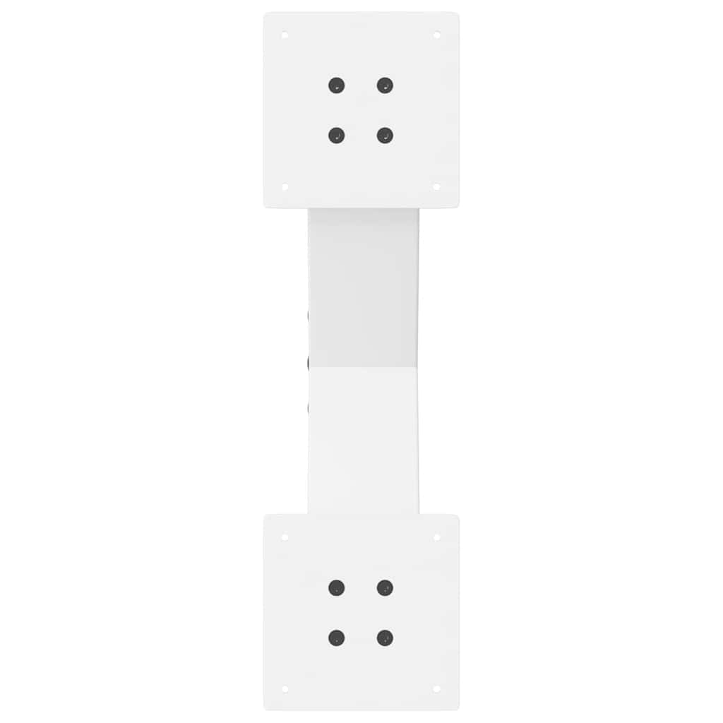 Noge za klub stolić u obliku slova X, 2 kom, bijele, 60 x (30-31) cm, čelik