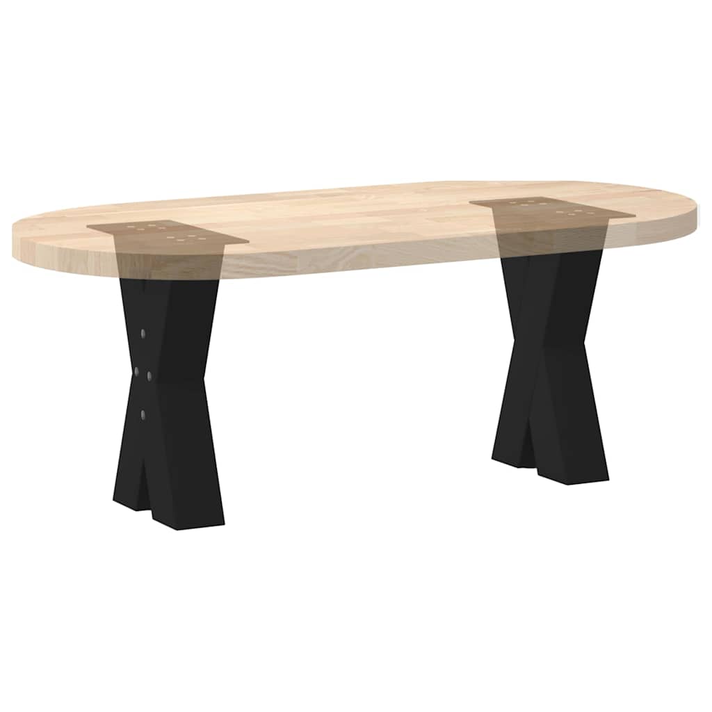 Noge za klub stolić u obliku slova X, 2 kom, crne, 28 x (42-43) cm, čelik