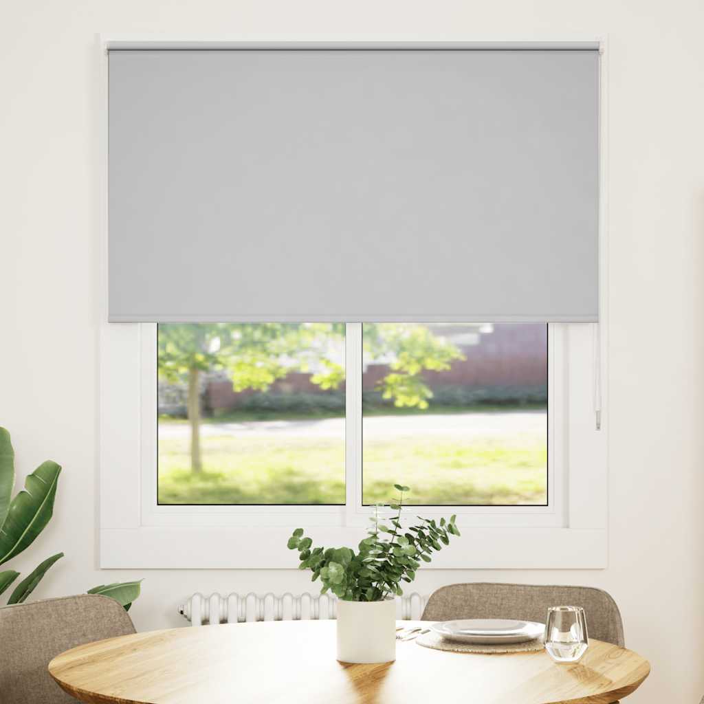 Rolo zavjesa Blackout svijetlo siva 140x130 cm Širina tkanine