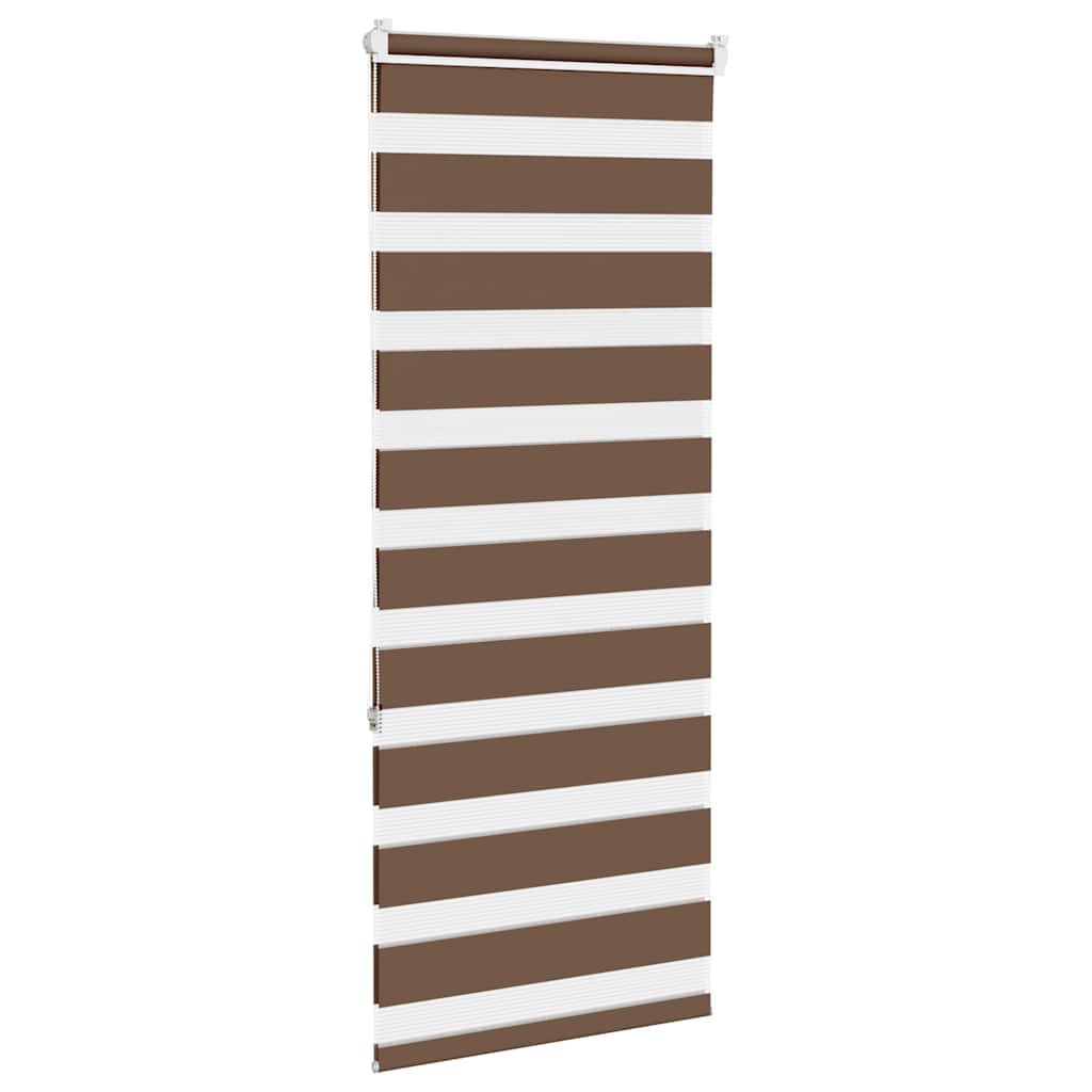 Zebra zavjesa smeđa 55x150 cm širina tkanine 50,9 cm poliester
