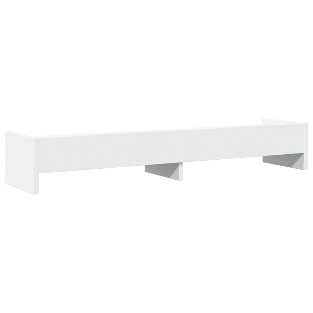 Stalak za monitor bijeli 100x24x16 cm od konstruiranog drva
