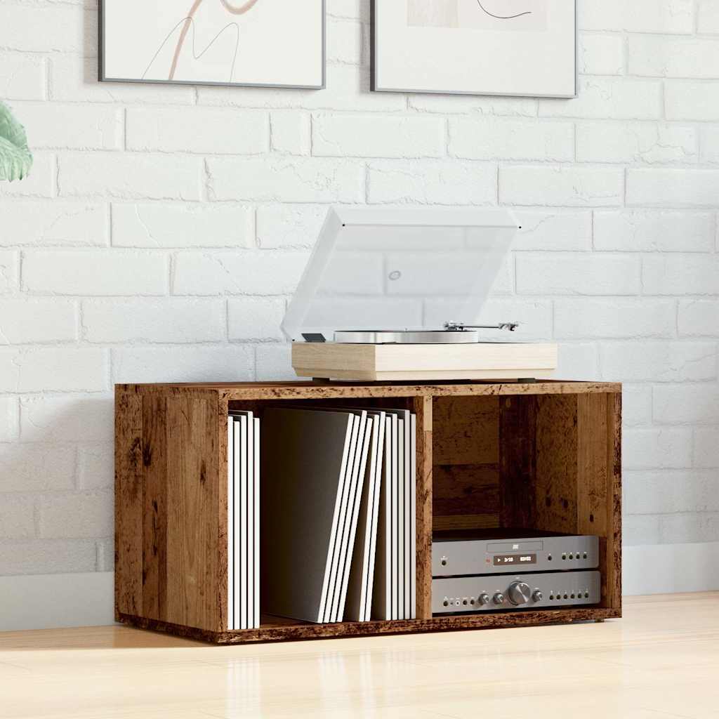 LP kutija za pohranu staro drvo 69,5x34x36 cm konstruirano drvo