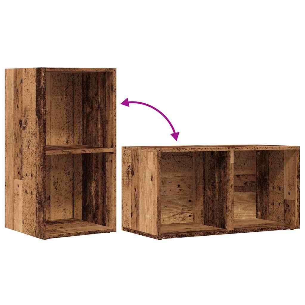 LP kutija za pohranu staro drvo 69,5x34x36 cm konstruirano drvo