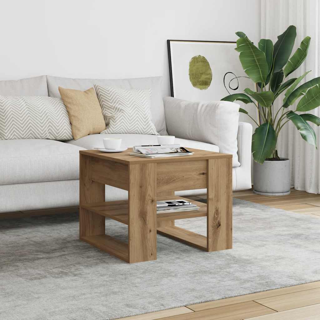 Stol za kavu Artisan hrast 55,5x55x45 cm izrađeno drvo