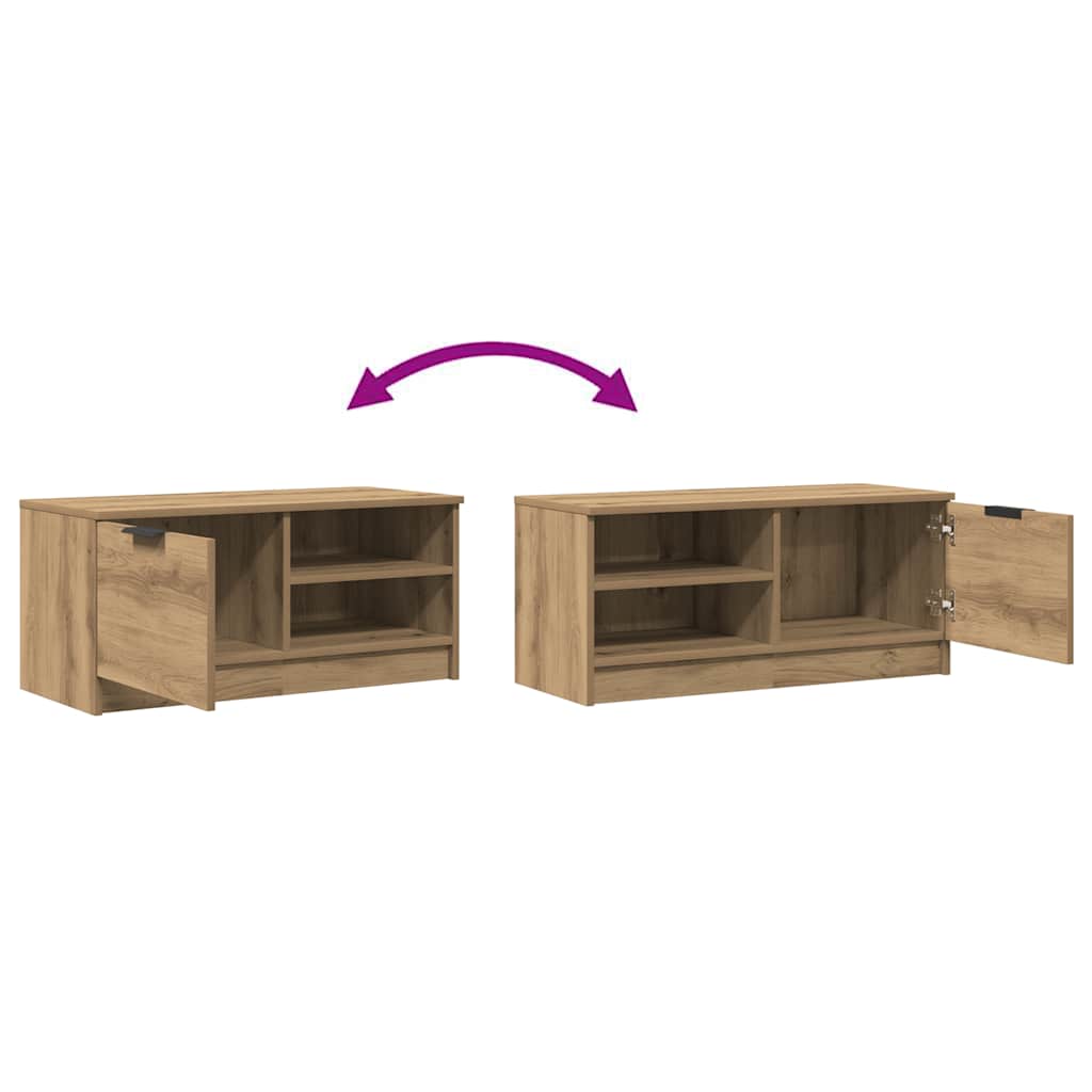 2-dijelni TV ormarić Artisan hrast 80x35x36,5 cm izrađeno drvo