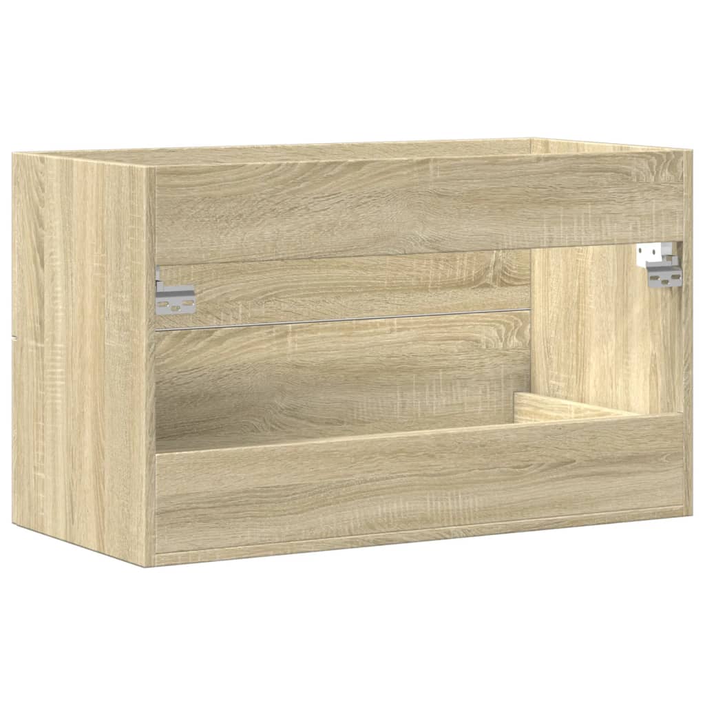Ormarić za umivaonik boja drva 80x38,5x48 cm konstruirano drvo