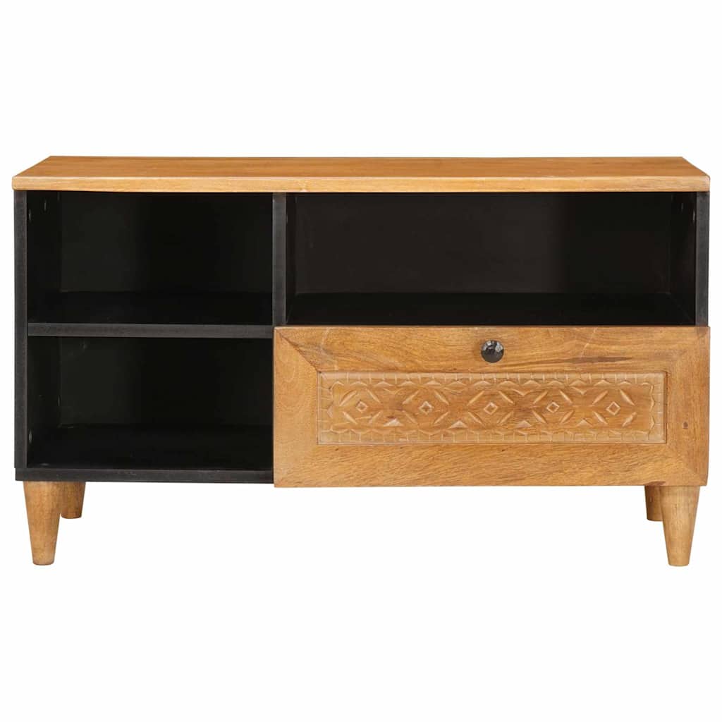TV ormar s ladicama s policom 80 x 33 x 46 cm Čvrsto drvo manga