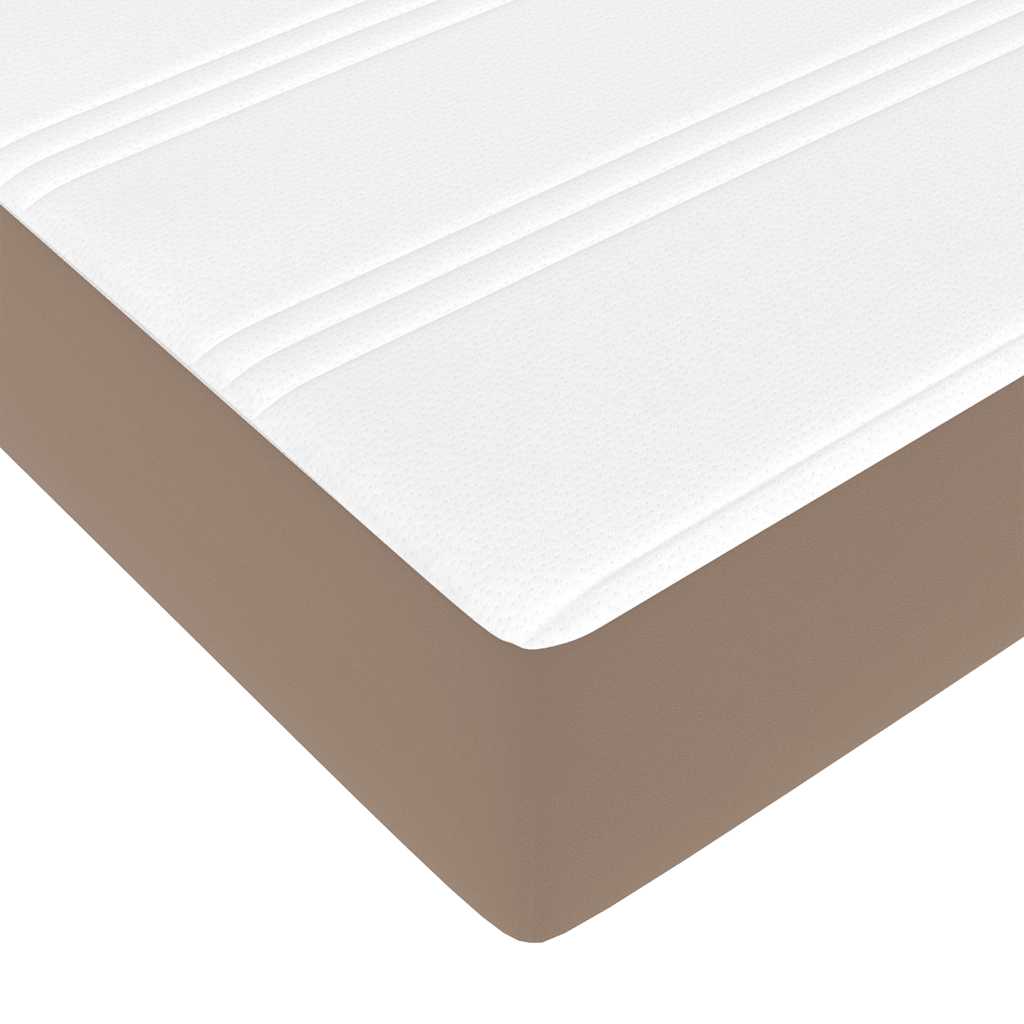 Okvir kreveta s madracem cappuccina 100x200cm umjetna koža