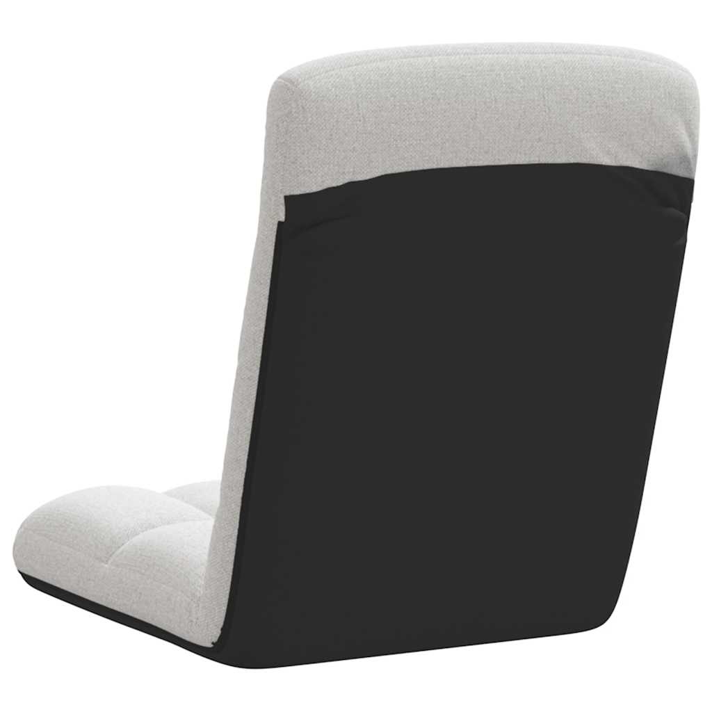 Sklopiva podna stolica sive boje 71x51x62 cm tkanina