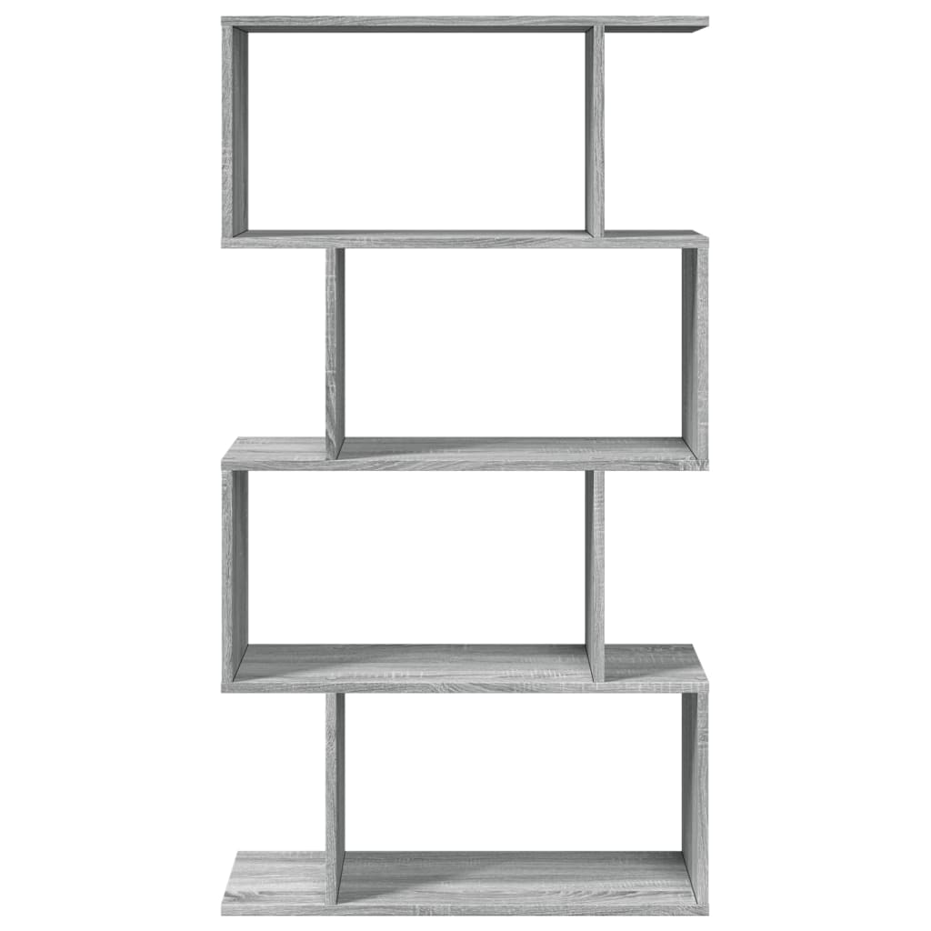Pregrada / regal za knjige 4 razina sonoma 70x24x129 cm drveni