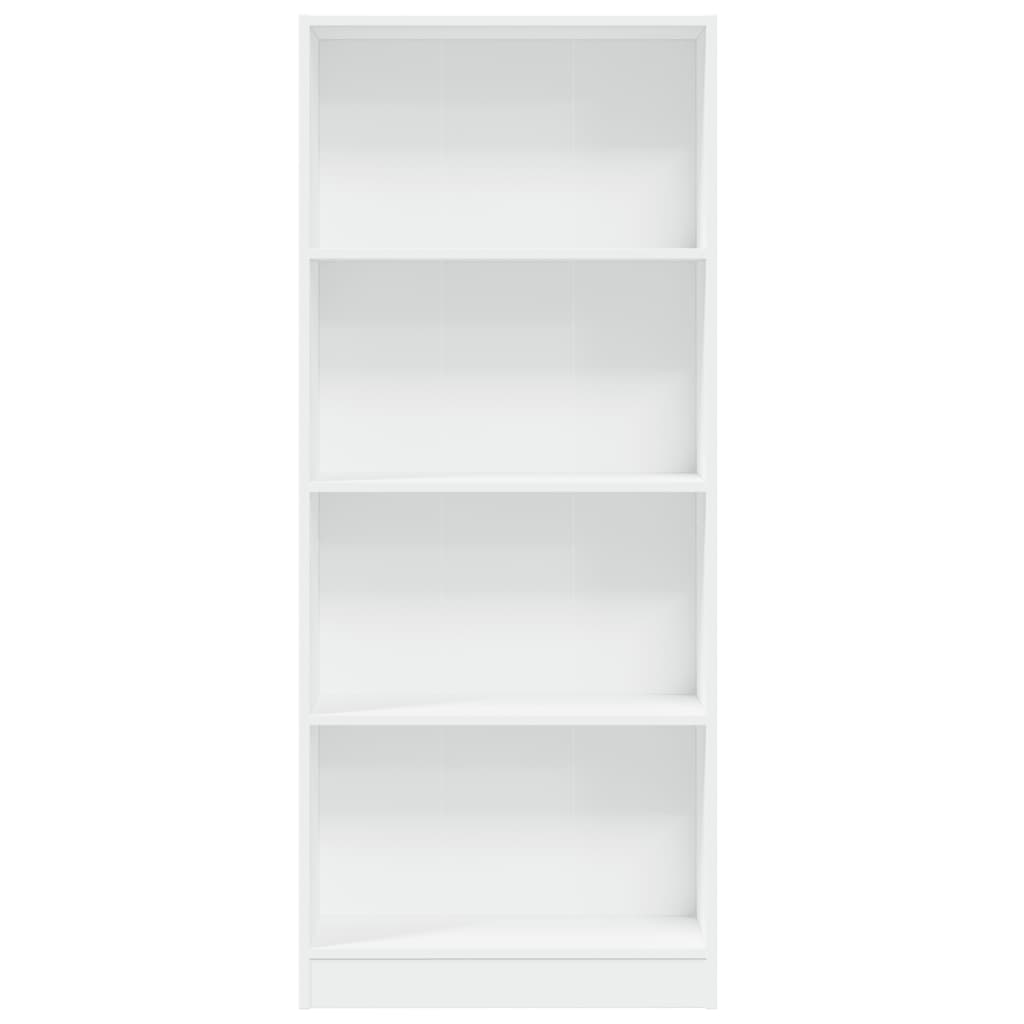Regal za knjige bijeli 60x24x143 cm konstruirano drvo