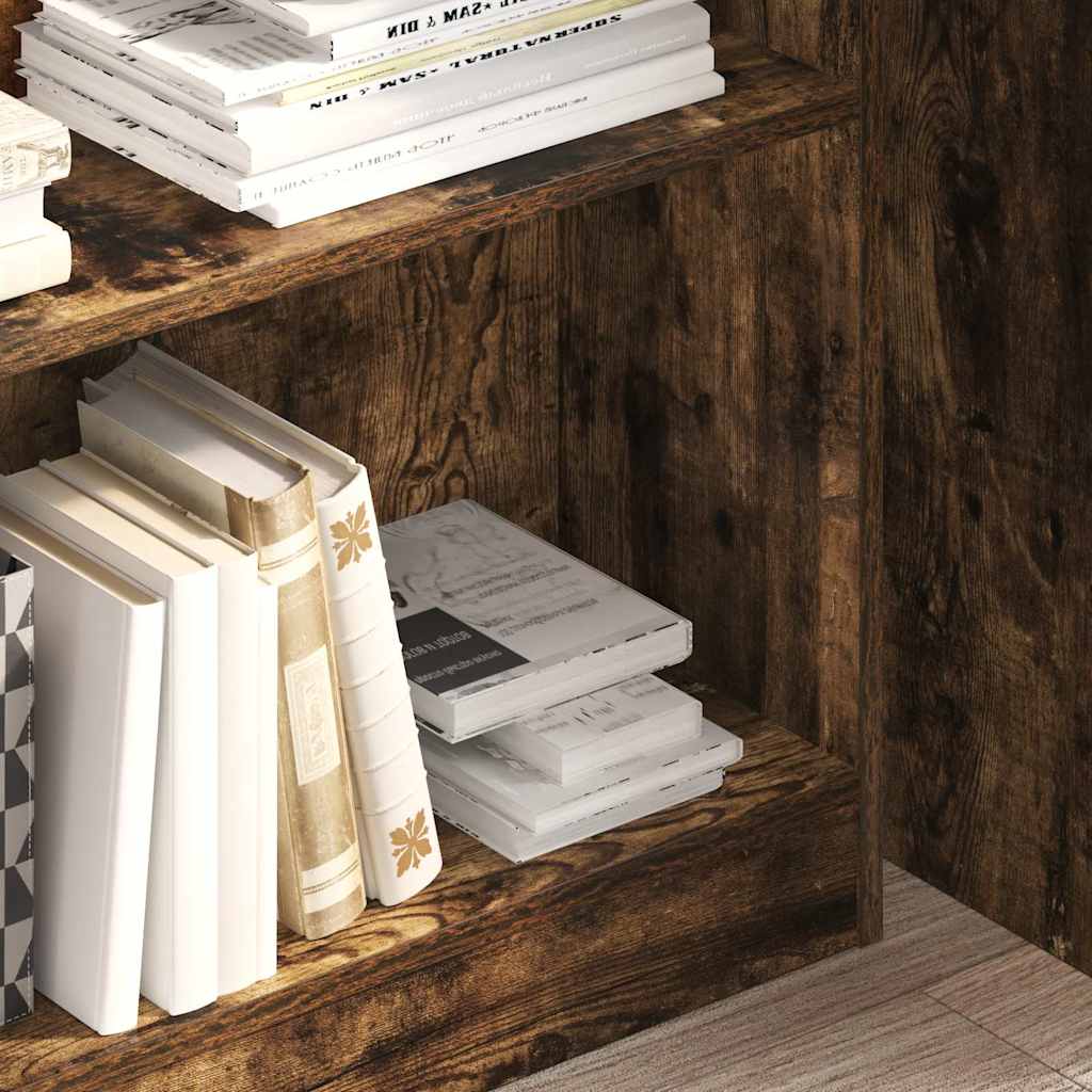 Regal za knjige boja hrasta 80x24x109 cm konstruirano drvo