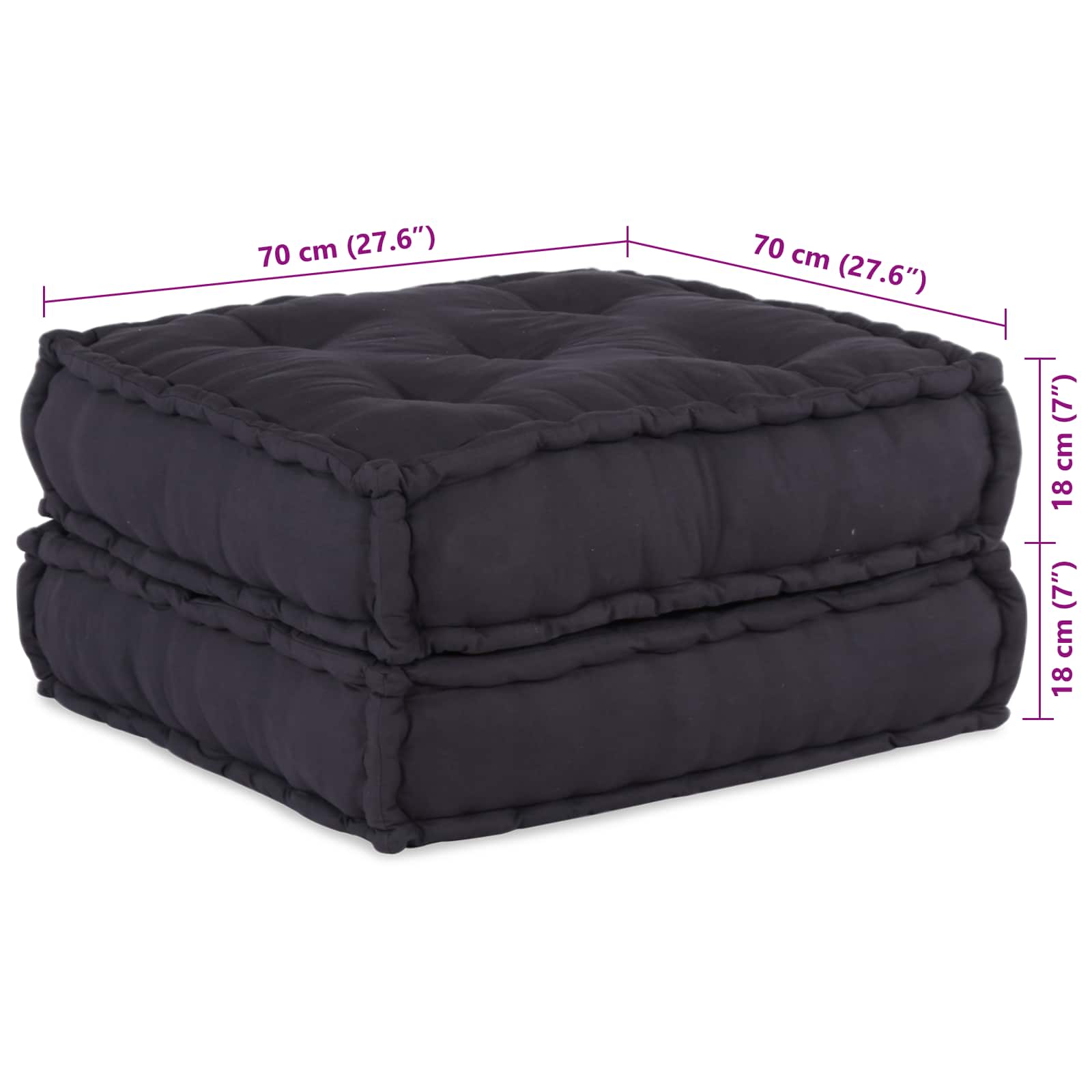 Modularna sofa 4 pcs Antracit Tkanina