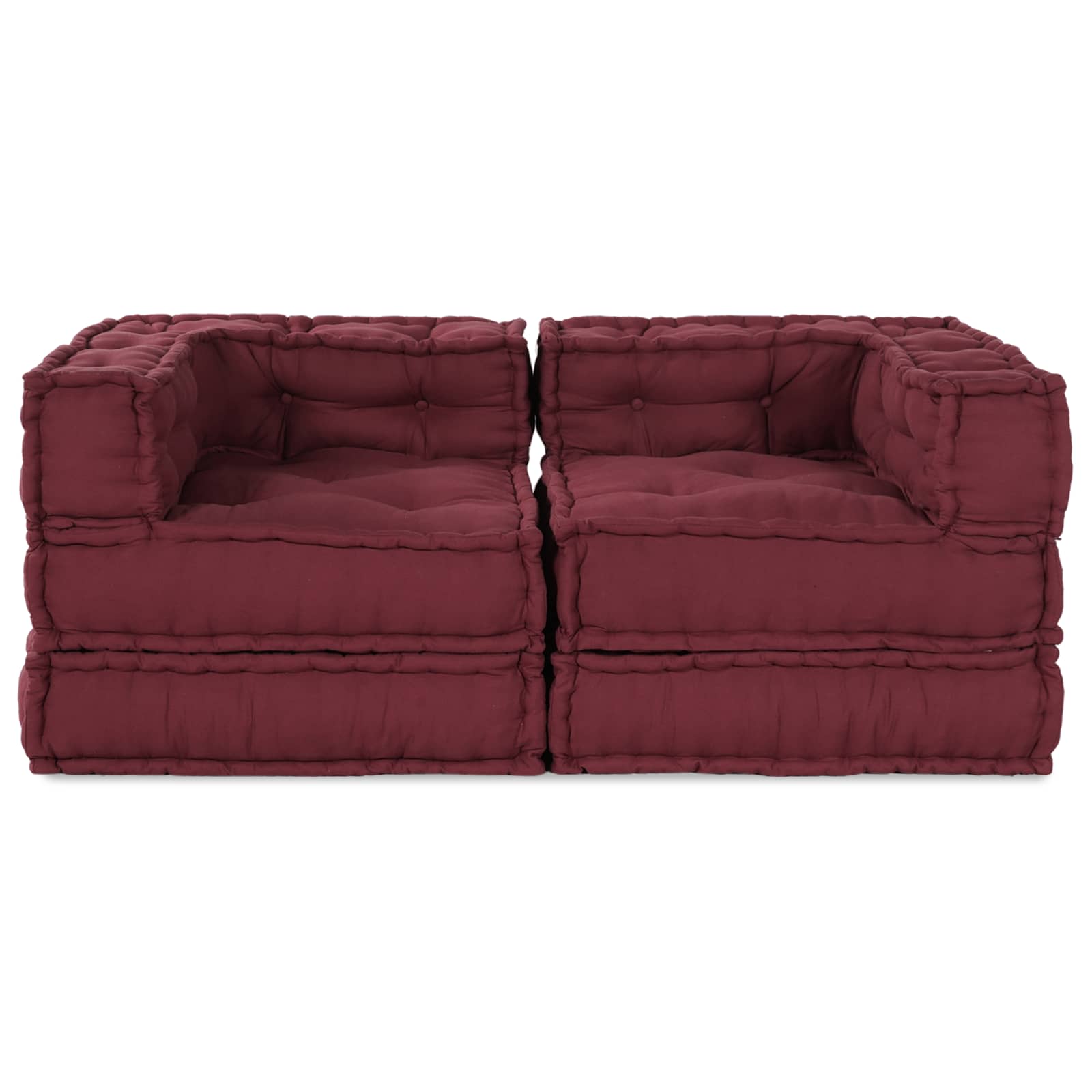 Modularna sofa 2 pcs Bordo 140 x 70 x 56 cm Tkanina