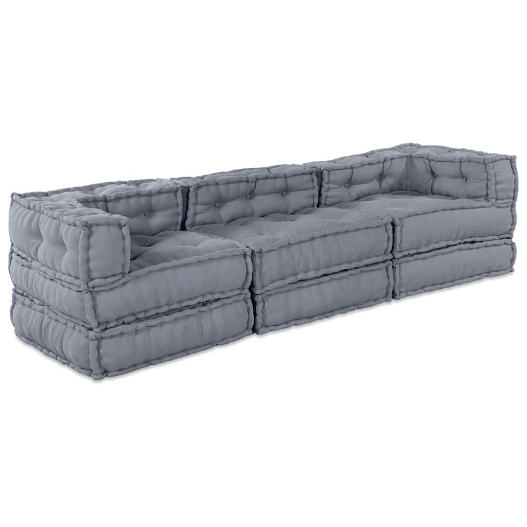 Modularna sofa 3 pcs Siva Tkanina