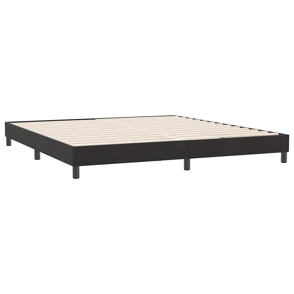 Krevet s boxspring oprugama bez madraca crni 180x220 cm baršun