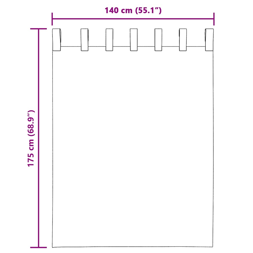 Voile zavjese s petljama 2 kom svijetlo ružičaste 140x175 cm