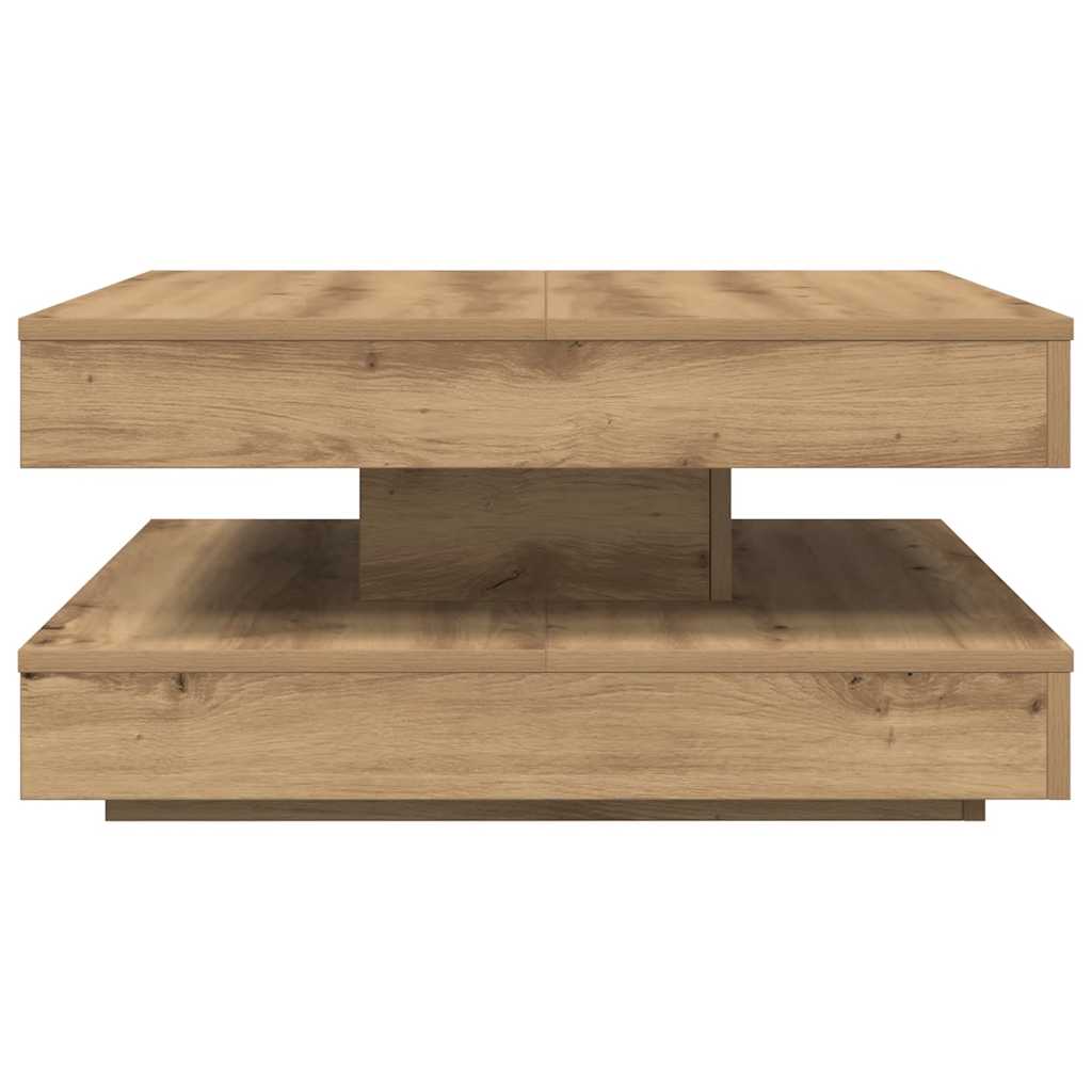 Klub stolić rotirajući za 360 stupnjeva, Artisan hrast 70x70x34,5 cm