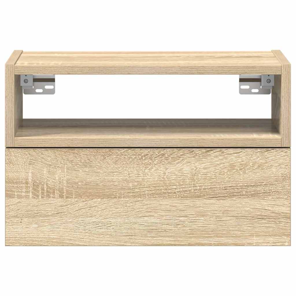 Zidni noćni ormarići 2 kom sonoma hrast 45x26x28,5 cm