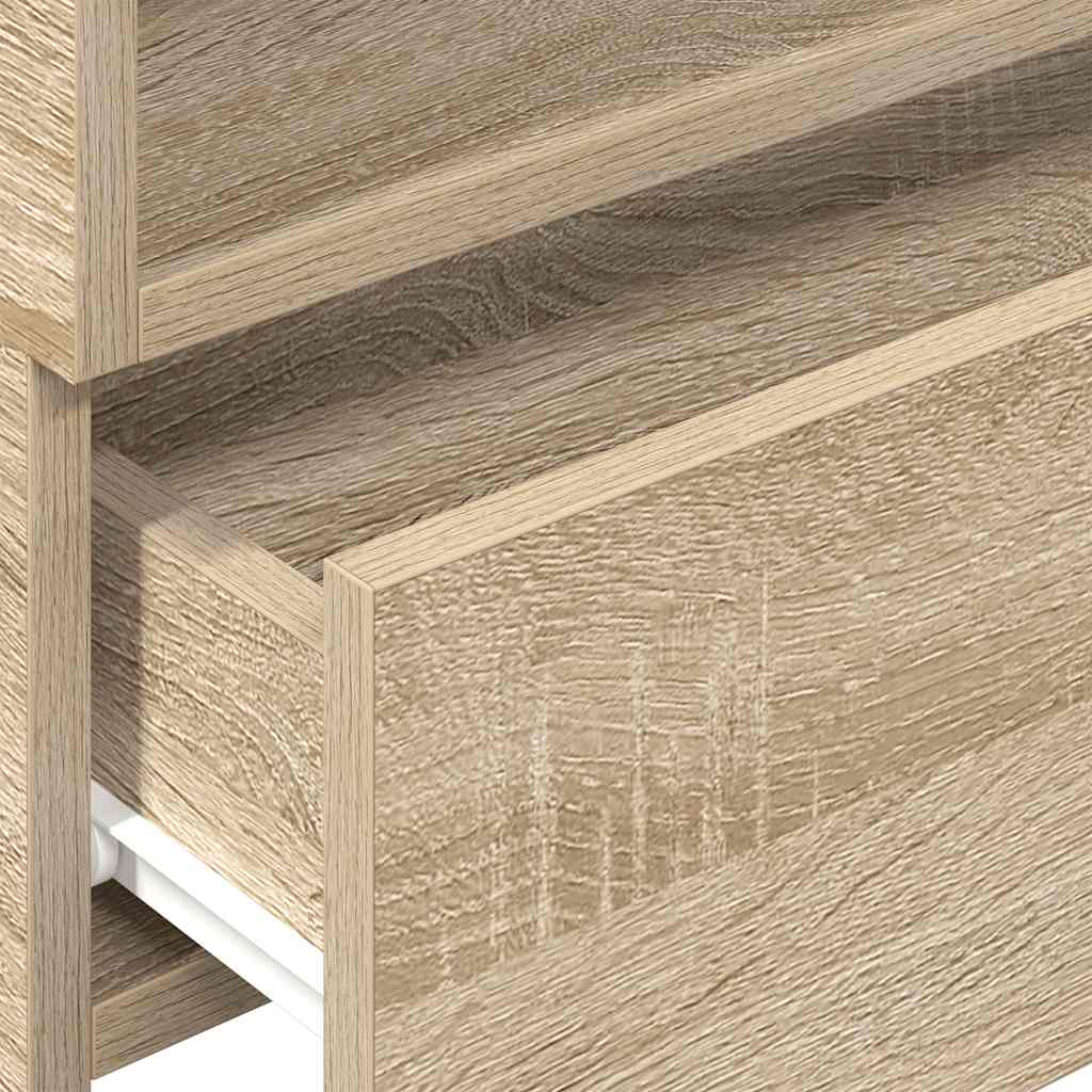 Zidni noćni ormarići 2 kom sonoma hrast 45x26x28,5 cm
