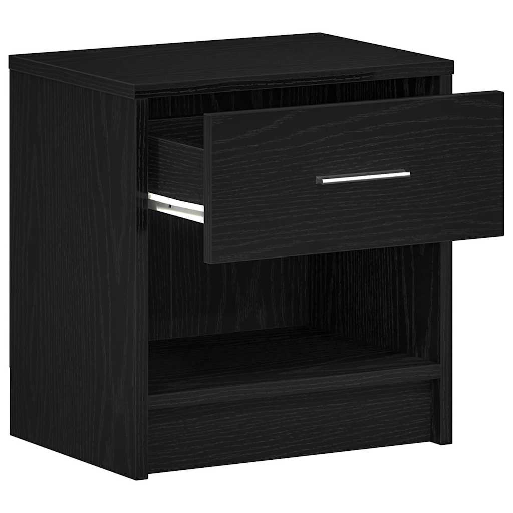 Noćni ormarići 2 kom s ladicama crni 39x28x41 cm