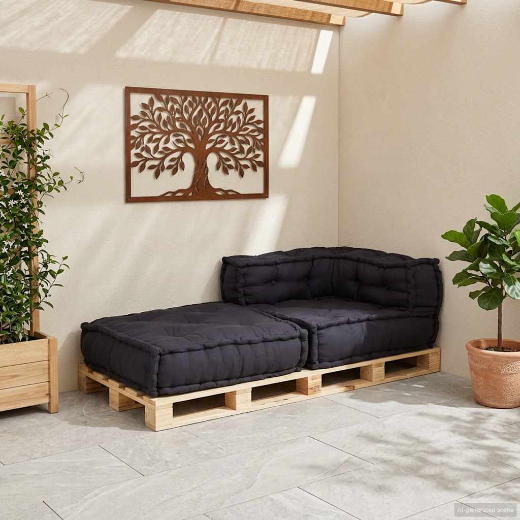 Modularna sofa Antracit 70x70x54 Tkanina