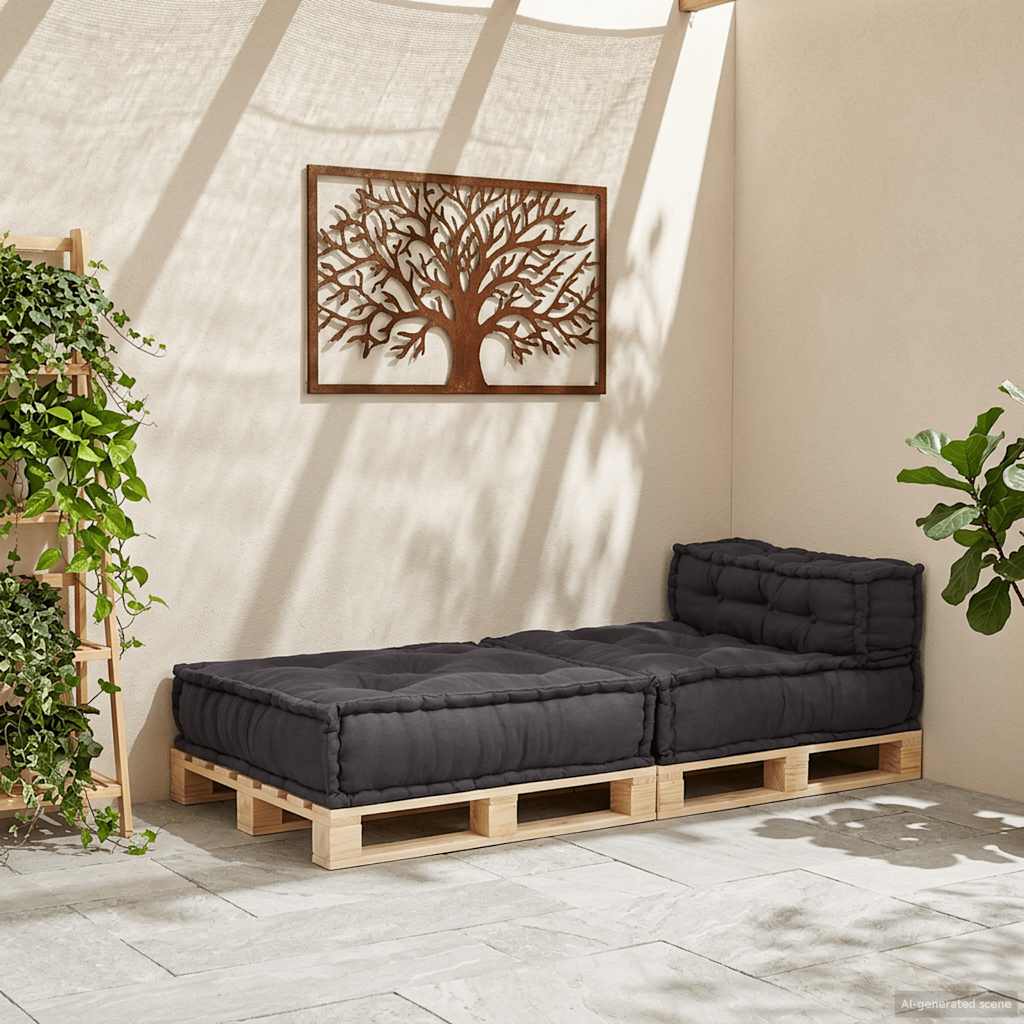 Modularna sofa Antracit 70x70x54 Tkanina